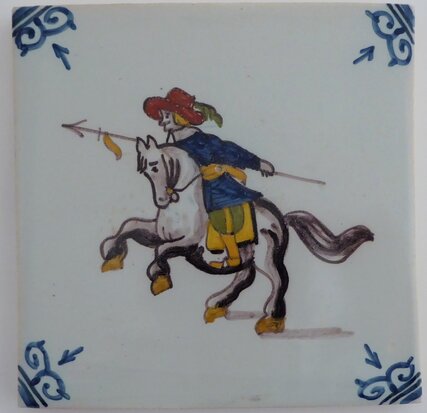 MAKKUM TILE SOLDIER WITH HORSE