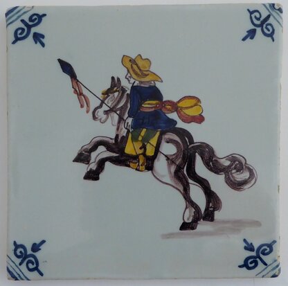 MAKKUM TILE SOLDIER WITH HORSE