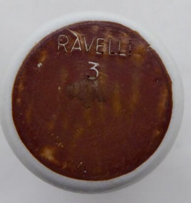 RAVELLI VASE WHITE BROWN 3